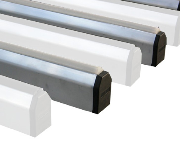 Aluminum Fit T Support surface in hard anti-friction PVC Tekna